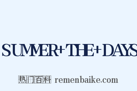 SUMMER+THE+DAYS是什么意思的图片